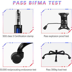 Sedia da Gaming Ergonomica in Pelle e Tessuto, Girevole, Regolabile in Altezza, Miglior Rapporto Qualità-Prezzo, Personalizzabile per Ufficio e Computer - Product Image 4