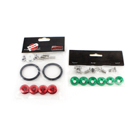 Kit universel d'attaches de pare-chocs à dégagement rapide en aluminium Anneau de boucle d'attache automatique Accessoires de voiture universels