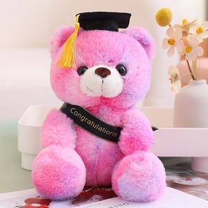 Orsetto di peluche colorato con cappello, resistente, stampa digitale, ideale come bomboniera per matrimoni <span class=keywords><strong>e</strong></span> compleanni - Articolo caldo <span class=keywords><strong>e</strong></span> di tendenza - Product Image 5