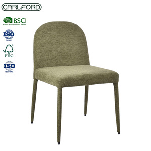 Chaises de salle à manger modernes CARLFORD, structure en acier, pieds en métal, tissu élégant et durable, meubles de salle à manger pour l'école - Product Image 3