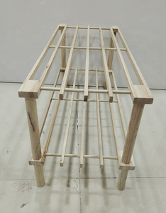 Meilleure Vente : Organisateur de Chaussures Convertible Traditionnel en Bois de <span class=keywords><strong>Sapin</strong></span> Naturel à 2 Niveaux pour Salon et Salle à Manger - Product Image 4