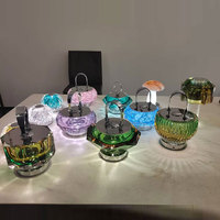 Lampe de table en verre cristal LED VH, design moderne et simple, alimentation secteur, veilleuse pour la décoration intérieure