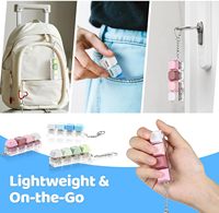 Porte-clés mécanique personnalisé avec lumière LED, porte-clés de clavier de dessin animé, porte-clés de clavier à clic, bouton anti-stress, jouets de décompression