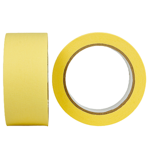 Ruban de masquage en PET acrylique résistant à la chaleur, très vendu, usage général, jaune vif, pour peinture automobile - Product Image 1
