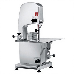 Scie à os commerciale en acier inoxydable 750W, coupe-viande avec banc 220V pour boucherie, restaurant, transformation de la viande - Product Image 1