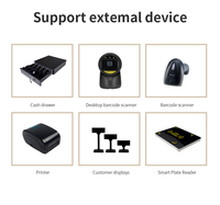 Sistema POS para Windows, Pantalla Táctil de 15.6 Pulgadas, Caja Registradora, Sistema POS Todo en Uno