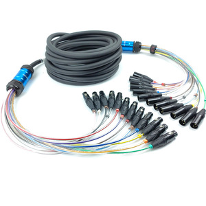 Câble <span class=keywords><strong>QAN</strong></span> 12 canaux Câble de signal multicœur coloré en PVC Amplificateur de mélangeur Câble serpent pour la transmission de signal multicanal - Product Image 2