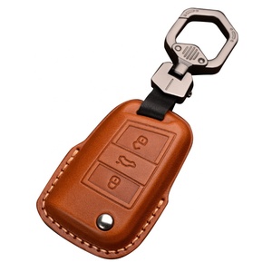 Misura per V W Polo Golf 7 Tiguan per Skoda Octavia Kodiaq <span class=keywords><strong>Karoq</strong></span> per Seat Ateca Leon 2014-custodia in pelle per telecomando - Product Image 6