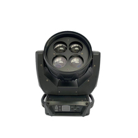 Lampu LED 4-Eye Par Light Zoom Moving Head 4x50W COB DMX512 Kontrol IP20 Putih Dingin 5600K Opsional untuk Penggunaan Taman Aluminium+Plastik