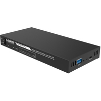 Répartiteur HDMI 1x4 18 Gbps, extension 60 m, 1x4 UTP Cat5e/Cat6, métal, émetteur-récepteur RJ45 4k