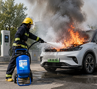 Extincteur à batterie lithium haute performance avec livraison rapide pour station de recharge de véhicules électriques spéciaux
