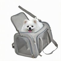 Sac de transport pliable pour animaux de compagnie en polyester durable, détachable, portable à deux mains, pour chat et chien, idéal pour les aventures en plein air et les voyages en voiture