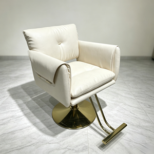 Silla de Barbería Ergonómica y Ecológica con Altura Ajustable, Giratoria 360°, Reclinable, Hidráulica, Resistente y Antióxido - Product Image 1