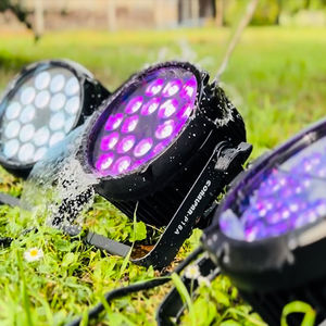 SHEHDS IP65 Waterproof Outdoor DJ Stage Lights 18x12W RGBWA UV 6in1 Aluminum LED Par Noiseless Disco Wash Effect With DMX512 - Product Image 5