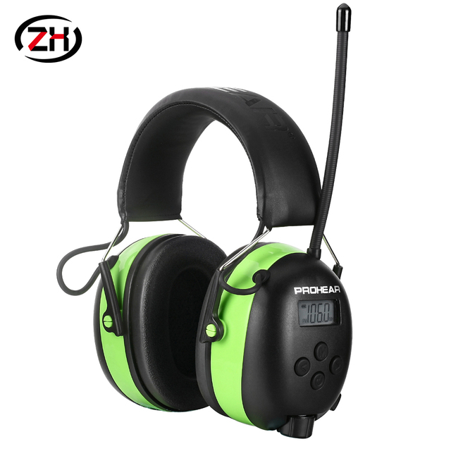 EM033 Wireless Bluetooth FM Radio Ear Protector Adjustable Noise Cancelling Safety Earmuffs for Construction Lawn Mowing