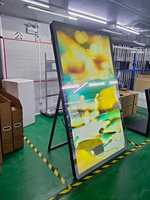 Pantalla LCD de 65, 75, 86 y 98 Pulgadas, Tótem Publicitario de Pie para Interiores, Quiosco con Pantalla Táctil, Señalización Digital Animada para Elevador