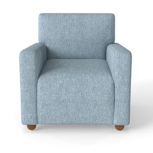 Sillón moderno de lino de un solo asiento para el hogar, comedor, hotel, cómodo sofá de tapicería <span class=keywords><strong>reclinable</strong></span>, silla para uso en interiores - Product Image 1