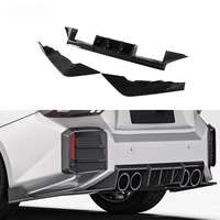Kit carrosserie en fibre de carbone préimprégnée pour BMW M2 G87 2023, diffuseur de pare-chocs arrière, spoiler de coffre