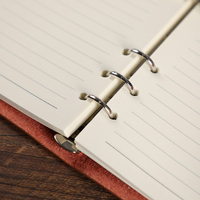 Carnet de notes/agenda à anneaux A6/A7, format 6 anneaux, écologique, personnalisable, idéal comme cadeau d'affaires