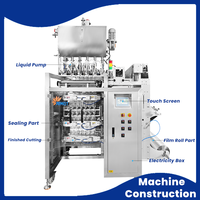Machine d'emballage verticale automatique pour sauce spaghetti et pâtes liquides, sachets haute cadence