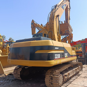 Excavadora de cadenas usada CAT320B 320BL 320c 320d 320dl 320d2 320cl de 20 toneladas con motor Caterpillar, caja de cambios, bomba y cucharón de 1m en venta - Product Image 5