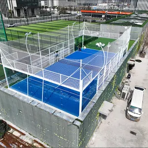 高品质专业便携式全景人造草桨帕德尔网球场30毫米桩高户外运动花园