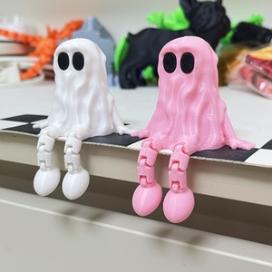 Figurine Articulée Fantôme d'Halloween Imprimée en 3D, Décoration de Fête Nocturne de Carnaval en Verre, Jouet à Brancher, Cadeau - Product Image 3