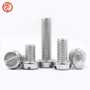 304 stainless steel slotted cylindrical head screws GB65 pan head round head screws M1.6M2.5M3M4M5M6