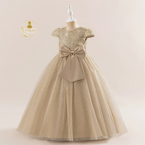 Vestidos Largos para Niñas Elegante Vestido Largo Negro con Pliegues sin Mangas para Cumpleaños Traje de Fiesta Infantil - Product Image 5
