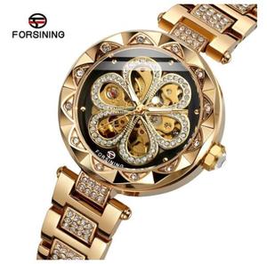 Orologio da Donna di Lusso Forsining con Diamanti, Impermeabile, Meccanico Automatico, in Acciaio Inossidabile - Product Image 1