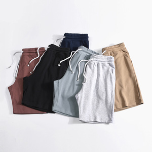 Wholesale Solid Casual Woolen Elastic Waist Cargo Custom Mesh Jogger <b>Shorts</b> <b>for</b> <b>Men</b> - Product Image 2