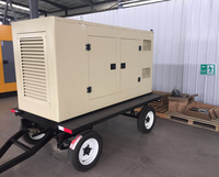 30KVA XGY-26 AC Mobiler Einphasiger Geräuscharmer Schalldichter Generator Anhängermontiert 400V/230V/220V 50/60Hz 24V DC Start Wasser 1800 U/min