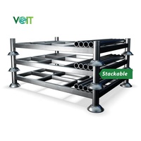Palette de stockage en acier galvanisé empilable robuste