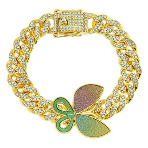 Pulseras de Mariposa de Aleación con Diseño Simple y Personalizable, Estilo Hiphop, Joyería de Moda, Cadena Cubana, Venta Caliente 2026 - Product Image 4