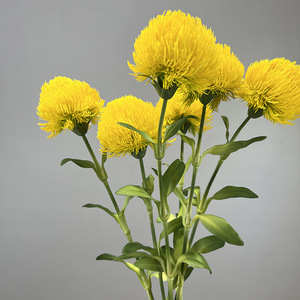 Bola <span class=keywords><strong>de</strong></span> Dianthus Verde Artificial Premium, Flor <span class=keywords><strong>de</strong></span> <span class=keywords><strong>Gel</strong></span> Suave al Tacto Real, <span class=keywords><strong>para</strong></span> Decoración Floral del Hogar y Venta al por Mayor - Product Image 3