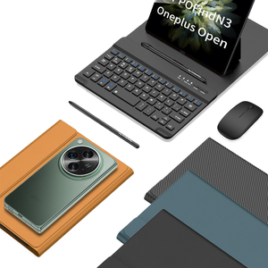 Funda Simple y Ligera para Teléfono Móvil Plegable Oppofondn3, Teclado Portátil, Protector de Cuero con Ranura para Lápiz - Product Image 1