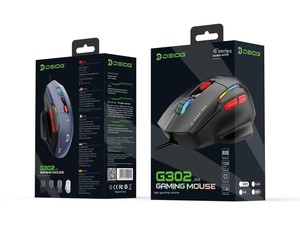 Souris de compétition électrique Deiog <span class=keywords><strong>G302</strong></span>, filaire, capteur optique RGB, 6 boutons, ergonomique, USB, pour ordinateur de bureau, ordinateur portable, universel - Product Image 4