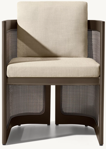Patio Chair Aluminum Furniture Teslin <b>Garden</b> Dining Chair Set Outdoor - Product Image 2
