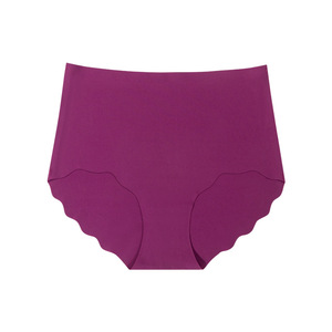 Culottes sans couture en soie glacée pour femmes, taille haute, bord festonné, invisibles, respirantes, grandes tailles, vente en gros - Product Image 1