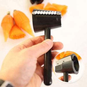 Coupe-légumes et éplucheur manuel créatif en PP, écologique, pour fruits, ustensile de cuisine, modèle 'Roll Flower' 20+ - Product Image 3
