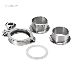DONJOY SS304 316L complete tri clamp ferrule pipe fittings union connector union fitting sanitary union