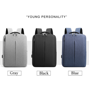 Travel Men Genuine <b>Leather</b> <b>Laptop</b> Color Schhol <b>Backpack</b> Ergonomics for College with Usb - Product Image 2