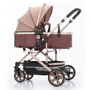 Luxe 2021 Kinderwagen Baby Slapen En Zitten Wandelwagen Gemakkelijk Carry Kinderwagen