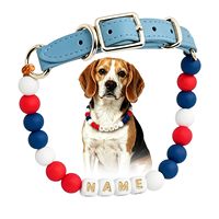Collier pour animaux de compagnie en promotion, simple, facile à démonter, personnalisable, cadeau d'anniversaire pour chat et chien, multicolore avec boucle de ceinture