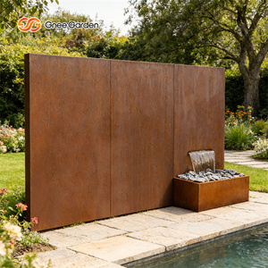 Fontaine de jardin en acier Corten résistant aux intempéries, rouge rouillé, personnalisable, décoration de jardin, facile à installer - Product Image 3