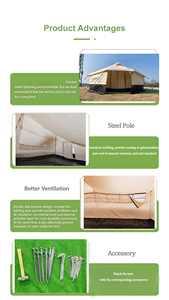 La tela di cotone impermeabile delle tende di soccorso in caso di calamità della grande famiglia è usata come rifugi di emergenza per i rifugiati e le vittime del disastro - Product Image 5