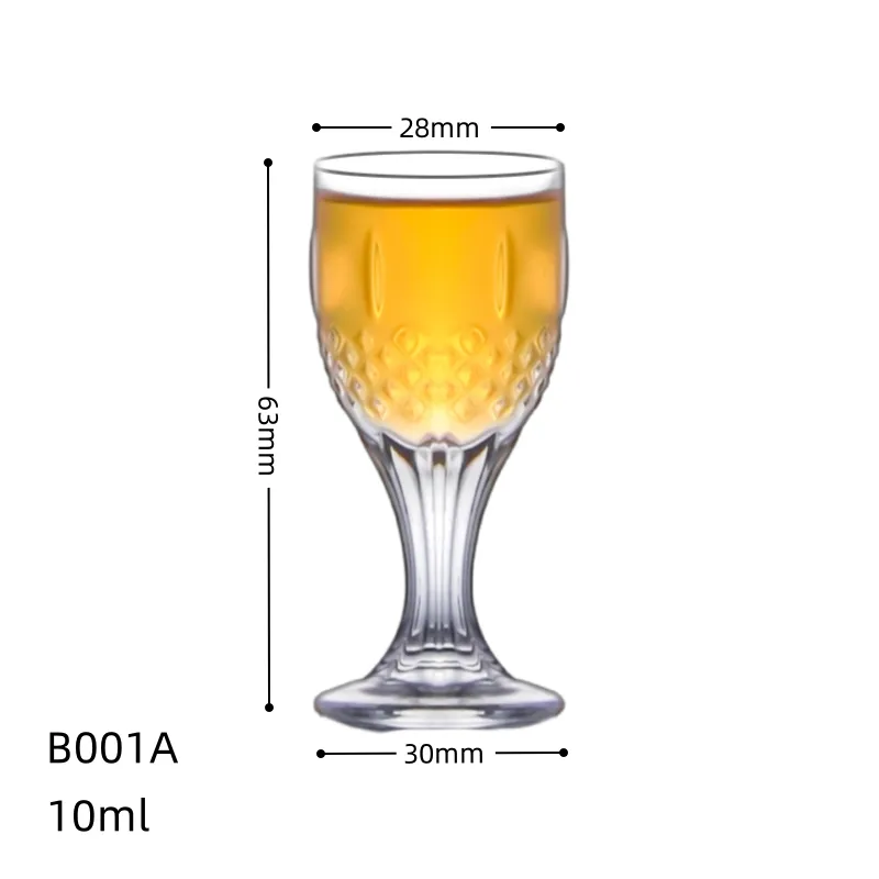 Großhandel bleifreie Crystal Small Glass Cup 0,5 Unzen 1 Unze 1,5 Unzen Mini Clear Heavy Base Schnaps glas Perfekt für Party Bar Club Cocktail