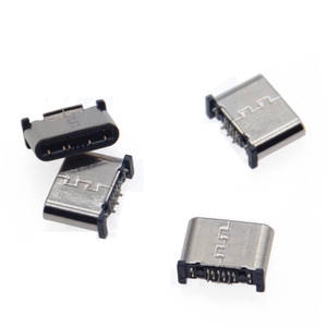 Conector de Datos USB Tipo-C de 16 Pines, Vertical, SMT, Macho, en Ángulo Recto de 180 Grados, Altura 6.0mm, Adaptador USB de Alta Velocidad para PCB - Product Image 1
