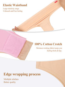 Culottes brésiliennes taille basse UOKIN en coton, design <span class=keywords><strong>simple</strong></span> et uni, pour femmes matures, couleurs unies, sous-vêtements sexy - Product Image 6