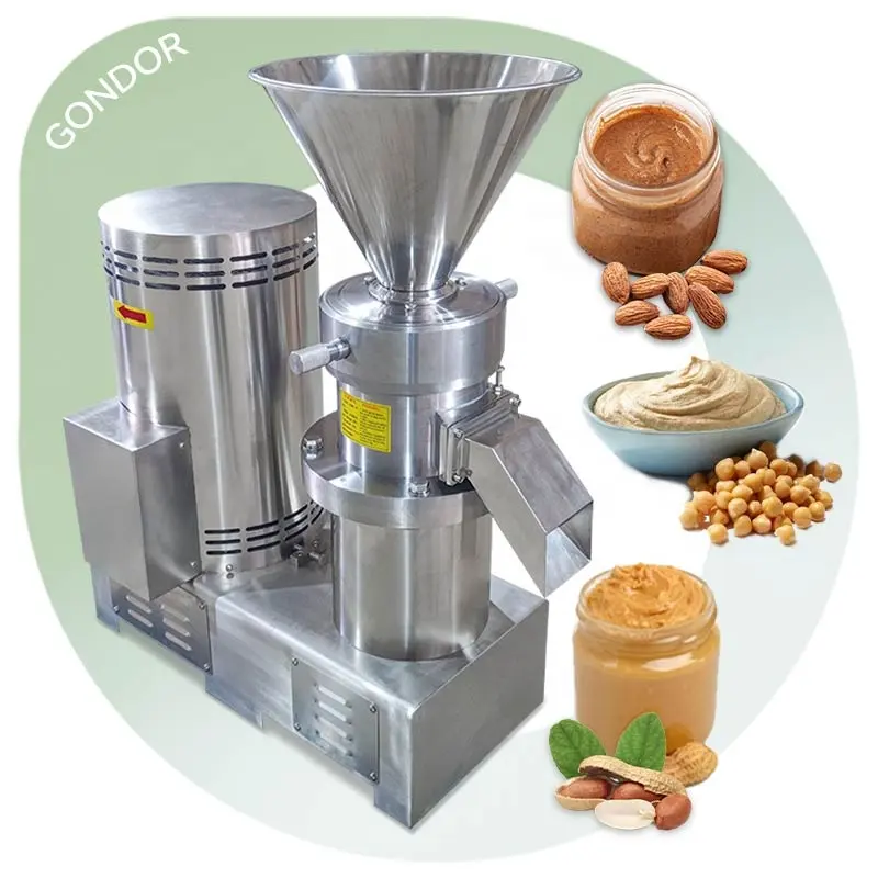 Kolloid değirmeni 80 Model macun Grind Hummus Molino kolloid süt yapmak Shea yağı süreci makinesi
